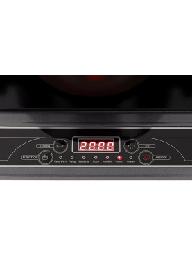 Настільна плита Ardesto ICS-B100, Black, 2000W, індукційна, сенсорне керування, 1 конфорка 19см, загартоване скло, дисплей, таймер, контроль температури 60-240 °С