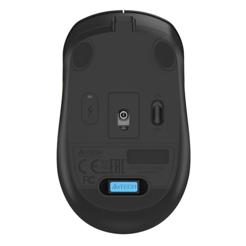 Миша бездротова A4Tech FG10CS Air 2 "Fstyler", Stone Grey, Type-C / USB 2.4GHz, оптична, 1000 - 2000 dpi, 4 кнопки, акумулятор