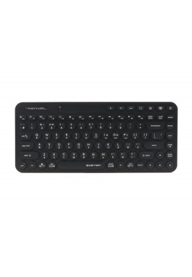Клавіатура бездротова A4Tech FBK36C AS "Fstyler", Black, Bluetooth / USB 2.4GHz, компактний розмір, 12 мультимедійних кнопок, безшумна робота (QuietKey), до 3-х пристроїв, акумулятор, UA/US
