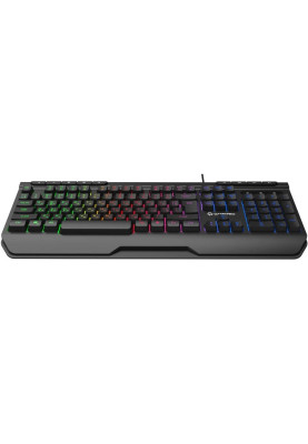 Клавіатура GamePro GK550, Black, USB, мембранна, LED-підсвічування, 104 кнопки, 1.5 м, UK/EN