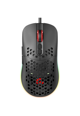 Миша GamePro GM395, Black, USB, оптична (сенсор SunPlus SPCP199), 800-6400 dpi, 7 кнопок, RGB підсвічування, 1.5 м