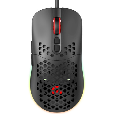Миша GamePro GM395, Black, USB, оптична (сенсор SunPlus SPCP199), 800-6400 dpi, 7 кнопок, RGB підсвічування, 1.5 м