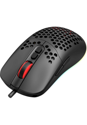 Миша GamePro GM395, Black, USB, оптична (сенсор SunPlus SPCP199), 800-6400 dpi, 7 кнопок, RGB підсвічування, 1.5 м