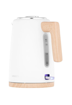 Електрочайник Ardesto EKL-F420WWD, White, 2200 Вт, 1.7 л, дисковий, індикатор роботи, корпус нержавіюча сталь, автоматичне відключення за відсутності води