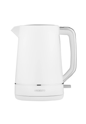 Електрочайник Ardesto EKL-450W, White, 2200W, 1.7 л, дисковий, пластиковий корпус, індикатор рівня води, автоматичне відключення при відсутності води