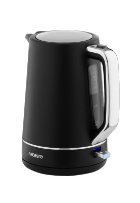 Електрочайник Ardesto EKL-450B, Black, 2200W, 1.7 л, дисковий, пластиковий корпус, індикатор рівня води, автоматичне відключення при відсутності води