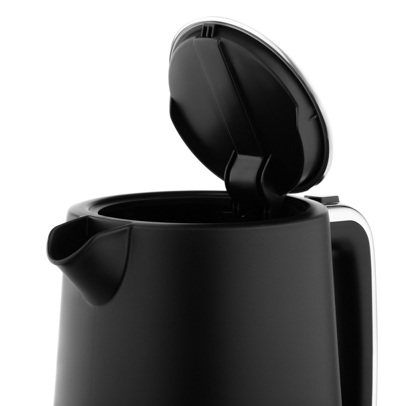 Електрочайник Ardesto EKL-450B, Black, 2200W, 1.7 л, дисковий, пластиковий корпус, індикатор рівня води, автоматичне відключення при відсутності води