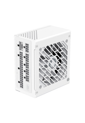 Блок живлення 650 Вт, GameMax GS-650G, White, SFX, модульний, 80+ Gold, Active PFC, 9.2 см, 3xMolex / 4xSATA / 3x2+6-pin / 1x4+4-pin / 1x20+4-pin, захист OVP / UVP / OCP / OTP / OPP / SCP