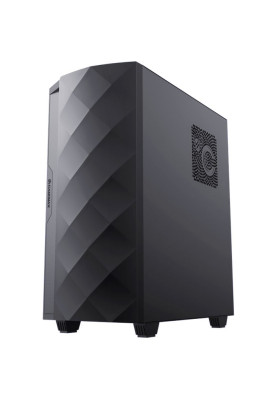 Корпус GameMax Diamond CP, Black, без БП, Midi Tower, для E-ATX / ATX / Micro ATX / Mini ITX, 1xUSB 3.0 / 1xUSB 2.0, макс. CPU - 170 мм / VGA - 340 мм, 3x120 мм ARGB / 1x140 мм, бічна панель із загартованого скла