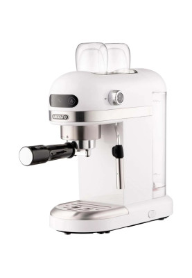 Кавоварка Ardesto YCM-E1500, White/Inox, 1350W, ріжкова, кава мелена, резервуар для води 1.4 л, ручний капуч, підігрів чашок