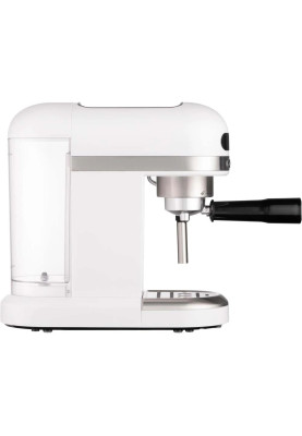 Кавоварка Ardesto YCM-E1500, White/Inox, 1350W, ріжкова, кава мелена, резервуар для води 1.4 л, ручний капуч, підігрів чашок