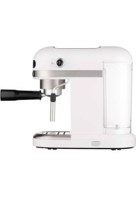 Кавоварка Ardesto YCM-E1500, White/Inox, 1350W, ріжкова, кава мелена, резервуар для води 1.4 л, ручний капуч, підігрів чашок