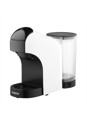 Кавоварка Ardesto YCM-CNDE, White/Black, 1400W, капсульна, 0.8л, капсули Nespresso, Nescafe Dolce Gusto, мелена кава, сенсорне керування