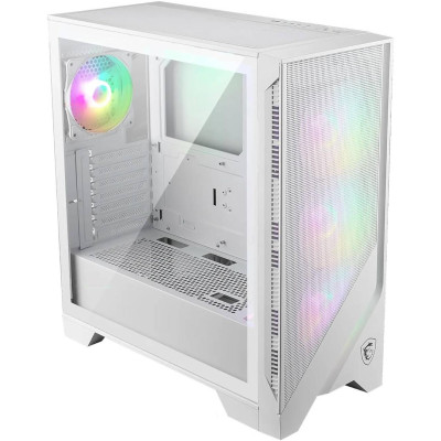 Корпус MSI MAG FORGE 320R AIRFLOW, White, без БЖ, Mid Tower, для ATX / Micro-ATX / Mini-ITX, 2xUSB 3.2, макс. CPU - 160 мм / VGA - 390 мм, 4x120 мм ARGB, бічна панель із загартованого скла 4 мм