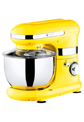 Планетарний міксер Ardesto KSTM-8044, Yellow, 800W, 6 швидкостей, чаша 4 л, вінчик, А-подібна насадка, насадка для змішування