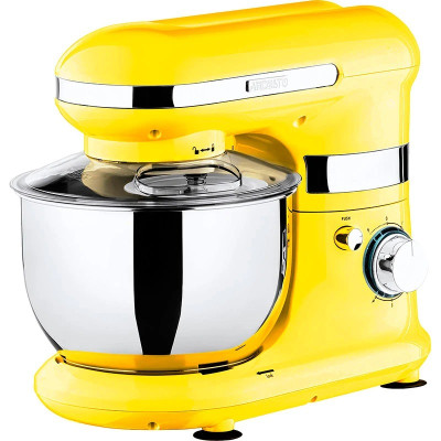 Планетарний міксер Ardesto KSTM-8044, Yellow, 800W, 6 швидкостей, чаша 4 л, вінчик, А-подібна насадка, насадка для змішування