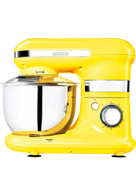 Планетарний міксер Ardesto KSTM-8044, Yellow, 800W, 6 швидкостей, чаша 4 л, вінчик, А-подібна насадка, насадка для змішування