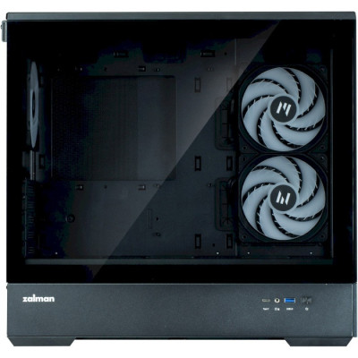 Корпус Zalman P30 V2, Black, Mini Tower, без БЖ, для Micro ATX / Mini ITX, 1xType-C / 1xUSB 3.0, макс. CPU - 173 мм / VGA - 420 мм, 3x120 мм ARGB, бічна та передня панелі із загартованого скла