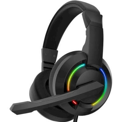 Навушники GamePro HS299, Black, RGB підсвічування, Mini jack, USB, мікрофон, 32 Ом, 98 дБ, кабель 2 м