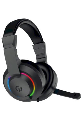 Навушники GamePro HS299, Black, RGB підсвічування, Mini jack, USB, мікрофон, 32 Ом, 98 дБ, кабель 2 м