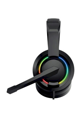 Навушники GamePro HS299, Black, RGB підсвічування, Mini jack, USB, мікрофон, 32 Ом, 98 дБ, кабель 2 м
