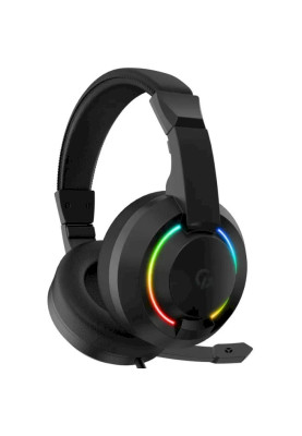 Навушники GamePro HS299, Black, RGB підсвічування, Mini jack, USB, мікрофон, 32 Ом, 98 дБ, кабель 2 м