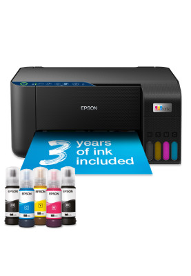 БФП струменевий кольоровий A4 Epson L3271, Black, WiFi, 5760х1440 dpi, до 33/15 стор/хв, USB, вбудоване СБПЧ, чорнило Epson 103 (C11CJ67435)