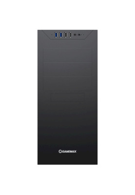 Корпус GameMax MT833-2U3 Black, без БЖ, Miditower, ATX/MicroATX/Mini-ITX, 2хUSB 3.0,2хUSB 2.0, 441х185х420 мм, 0.5мм (MT833-2U3)