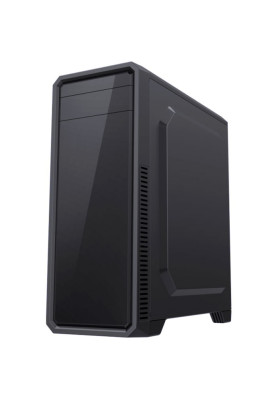 Корпус GameMax G561E-BK, Black, без БЖ, Mid Tower, для ATX / MicroATX / Mini-ITX, 1xUSB 3.0 / 2xUSB 2.0, макс. CPU - 156 мм / VGA - 370 мм, 1x120 мм RGB, бічна панель із прозорого акрилу