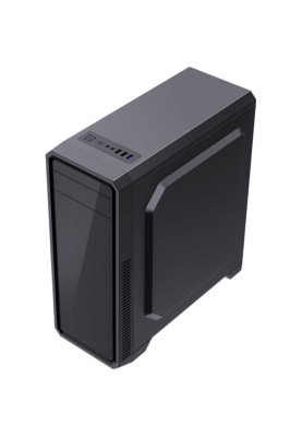 Корпус GameMax G561E-BK, Black, без БЖ, Mid Tower, для ATX / MicroATX / Mini-ITX, 1xUSB 3.0 / 2xUSB 2.0, макс. CPU - 156 мм / VGA - 370 мм, 1x120 мм RGB, бічна панель із прозорого акрилу