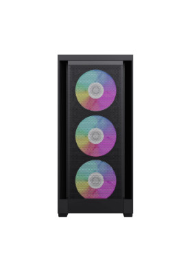 Корпус GameMax Defender MB, Black, без БЖ, Mid Tower, для MicroATX / Mini-ITX, 1xUSB 3.0 / 2xUSB 2.0, макс. CPU - 165 мм / VGA - 410 мм, 4x120 мм ARGB, бічна панель із загартованого скла