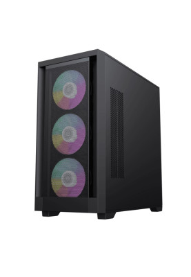 Корпус GameMax Defender MB, Black, без БЖ, Mid Tower, для MicroATX / Mini-ITX, 1xUSB 3.0 / 2xUSB 2.0, макс. CPU - 165 мм / VGA - 410 мм, 4x120 мм ARGB, бічна панель із загартованого скла