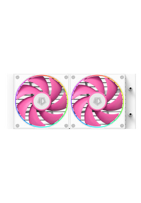 Система рідинного охолодження ID-Cooling FX240 INF PINK, White+Pink Fans, Intel: 1851/1700/1200/2066/2011/1366/115x, AMD: AM4/AM5, 500～2000±10%RPM, 27.2dB(A) Max, ARGB, до 300 Вт