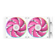 Система рідинного охолодження ID-Cooling FX240 INF PINK, White+Pink Fans, Intel: 1851/1700/1200/2066/2011/1366/115x, AMD: AM4/AM5, 500～2000±10%RPM, 27.2dB(A) Max, ARGB, до 300 Вт
