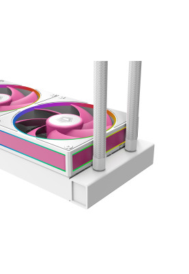 Система рідинного охолодження ID-Cooling FX240 INF PINK, White+Pink Fans, Intel: 1851/1700/1200/2066/2011/1366/115x, AMD: AM4/AM5, 500～2000±10%RPM, 27.2dB(A) Max, ARGB, до 300 Вт
