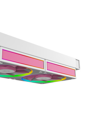 Система рідинного охолодження ID-Cooling FX240 INF PINK, White+Pink Fans, Intel: 1851/1700/1200/2066/2011/1366/115x, AMD: AM4/AM5, 500～2000±10%RPM, 27.2dB(A) Max, ARGB, до 300 Вт