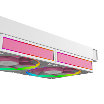 Система рідкого охолодження ID-Cooling FX240 INF PINK, White+Pink Fans, Intel: 1851/1700/1200/2066/2011/1366/115x, AMD: AM4/AM5, 500-2000±10% RPM, 27.