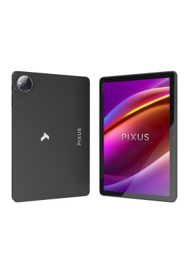 Планшет Pixus Loga, Grey, 10.1" (1280x800, IPS, 60 Гц), Allwinner A523 (8 ядер), Mali-G57 MP1, 4Gb, 128Gb, microSD (до 256Gb), WiFi 6, Bluetooth 5.0, GPS, 5Mp + 2Mp, 6000 mAh, Android 14