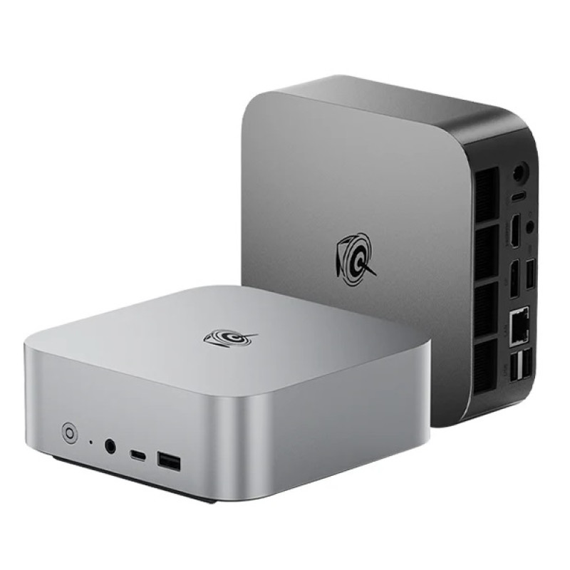 Неттоп Beelink SER8, Silver, Ryzen 7 8745HS (8x3.8-4.9 GHz), 24Gb DDR5 5600 MHz SO-DIMM (2/2), 1Tb SSD NVMe Gen4, 1xM.2 2280, Radeon 780M, WiFi 6, Bluetooth 5.2, 2.5GLan, 2xType-C / 2xUSB 3.2 / 2xUSB 2.0, HDMI/DP, Windows 11 Pro (8A.EU3600835N10)