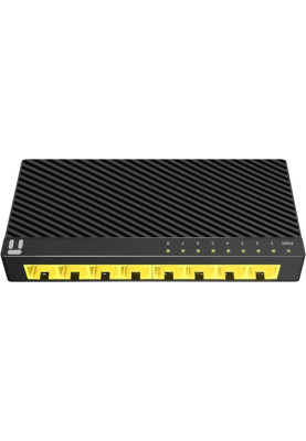 Комутатор Netis ST3108GC, Black, 8 LAN 10/100/1000 Mb/s, LED LAN1-LAN8, некерований