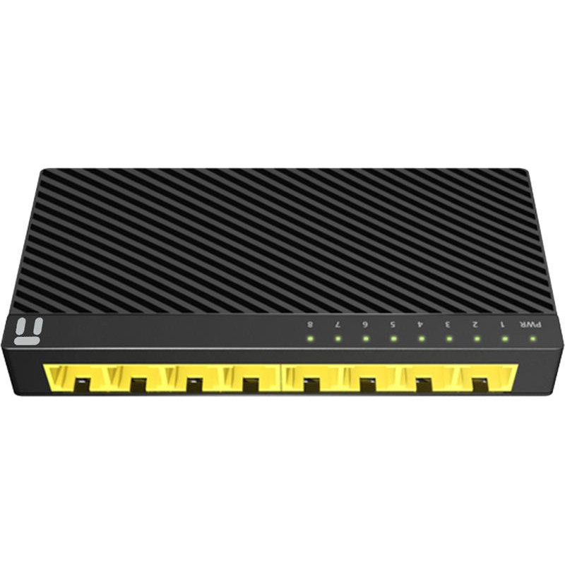Комутатор Netis ST3108GC, Black, 8 LAN 10/100/1000 Mb/s, LED LAN1-LAN8, некерований