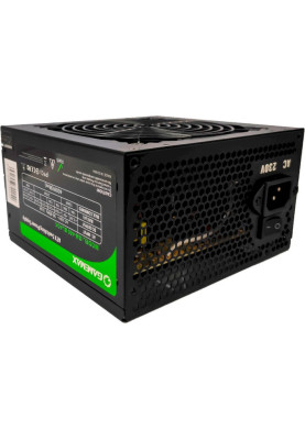 Блок живлення 400 Вт, GameMax GM-400 Black, 12 см, 2xMolex / 2xSATA / 1x4+4-pin / 1x20+4-pin