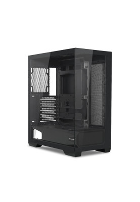 Корпус ALmordor QX25A LCD Black, без БЖ, для ATX/MicroATX/Mini ITX, 1xUSB-С, 2xUSB-A 3.0, макс. CPU - 160 мм / VGA - 410 мм / PSU - 180 мм, скляні ліва та лицева панелі, LCD-екран 6.2" (ALQX25ABK_LCD)