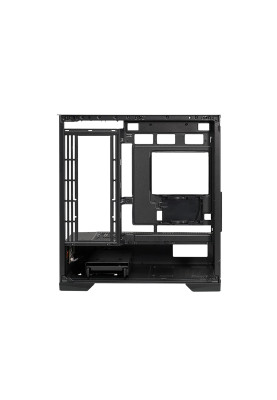 Корпус ALmordor QX25M LCD Black, без БЖ, для MicroATX/Mini ITX, 1xUSB-С, 2xUSB-A 3.0, макс. CPU - 160 мм / VGA - 410 мм / PSU - 180 мм, скляні ліва та лицева панелі, LCD-екран 6.2" (ALQX25MBK_LCD)