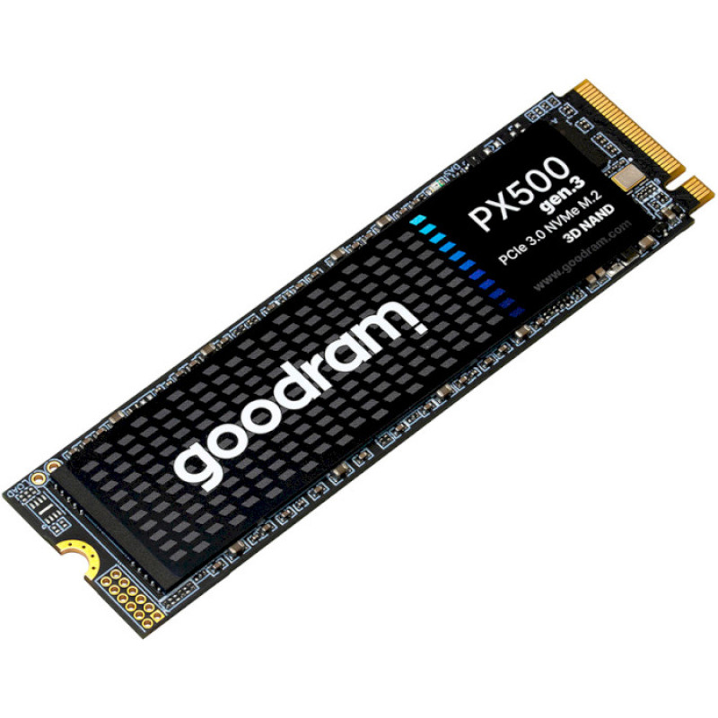 Твердотільний накопичувач SSD 256Gb, Goodram PX500 (Gen.3), PCI-E 3.0 x4, M.2 2280, 3D TLC, 3200/1300 МБ/с (SSDPR-PX500-256-80-G3)