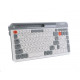 Клавіатура бездротова Maxxter KBW-02G-UA, White/Grey, USB 2.4GHz