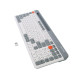 Клавіатура бездротова Maxxter KBW-02G-UA, White/Grey, USB 2.4GHz