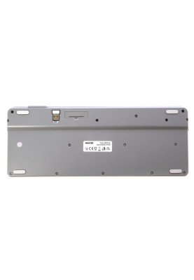 Клавіатура бездротова Maxxter KBW-02G-UA, White/Grey, USB 2.4GHz