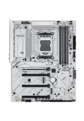 Материнська плата AM5 Asus B650E MAX GAMING WIFI W, B650, 4xDDR5, Int.Video (CPU), 4xSATA3, 3xM.2, 1xPCI-E 5.0 x16, 1xPCI-E 4.0 x16, 2xPCI-E 3.0 x16, Realtek 7.1, Realtek 2.5Gb, WiFi 6E, Bluetooth 5.3, 8xUSB 3.2 / 8xUSB 2.0, HDMI/DP, ATX