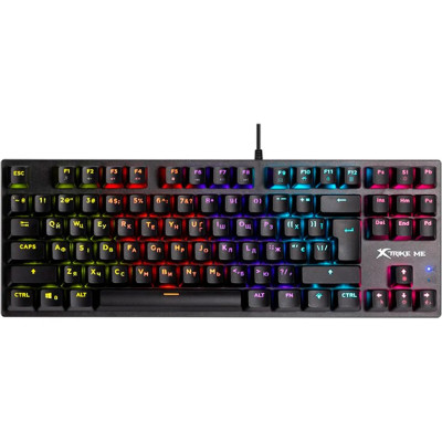 Клавіатура Xtrike-Me GK-983 UA, Black, USB, RGB підсвічування, кабель 1.6 м, 87 кнопки